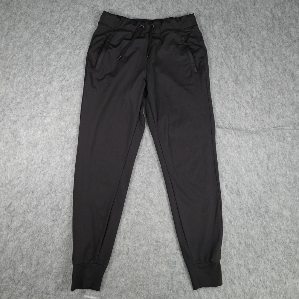 Yogalicious Pant Women Small Black Lux High Rise Drawstring Pocket Active Jogger